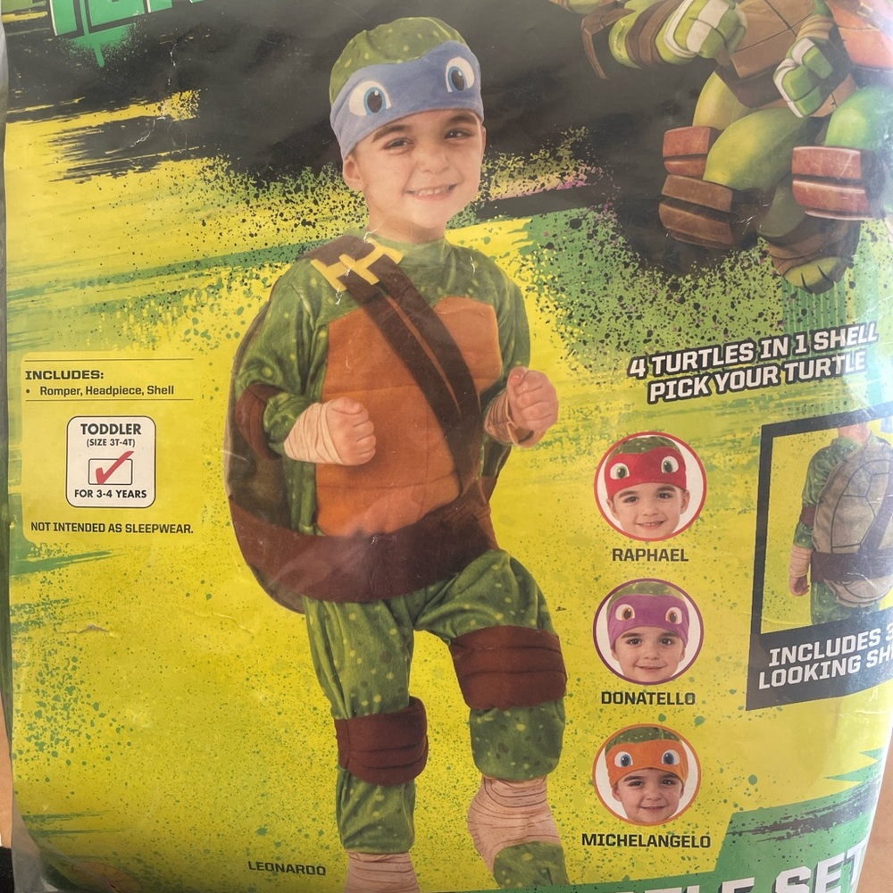 TMNT toddler costume 3T-4T